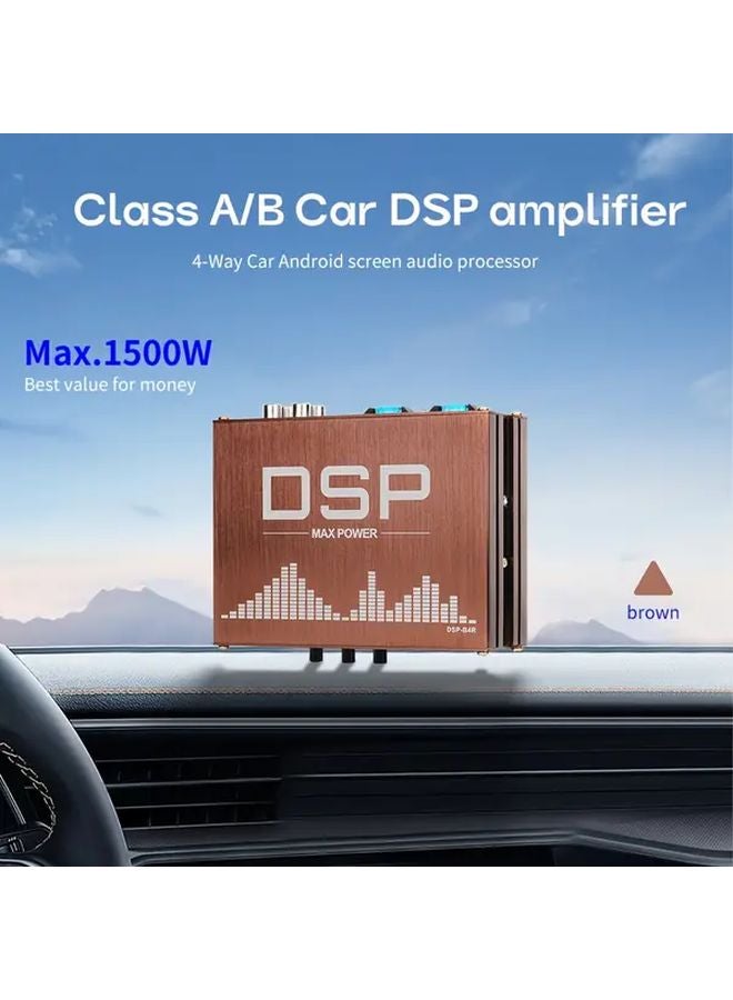 QMF B145 1500W مكبر صوت عالي الطاقة للسيارة بجسم من سبائك الألومنيوم، 4 قنوات، يدعم USB وMP3 وMP5 وDVD - Image 1